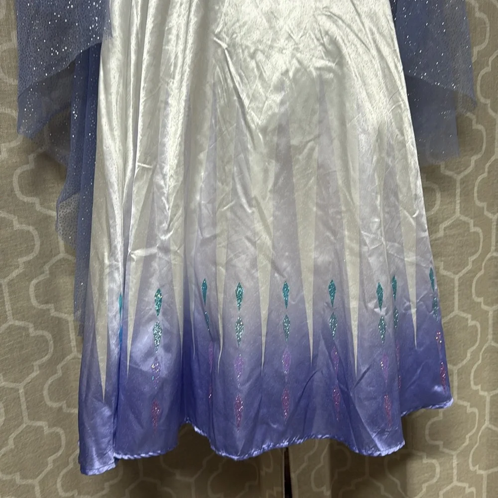 Frozen Elsa snow queen 2 Disney princess size girls kids 7-8 - Picture 5 of 9
